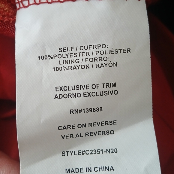 Coco + Jaimeson Embroidered Red Sheer Sleeveless Tank Top Electric Traveler - Picture 13 of 14